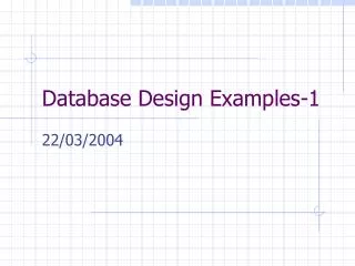 Database Design Examples-1