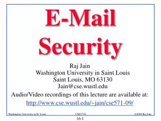 E-Mail Security
