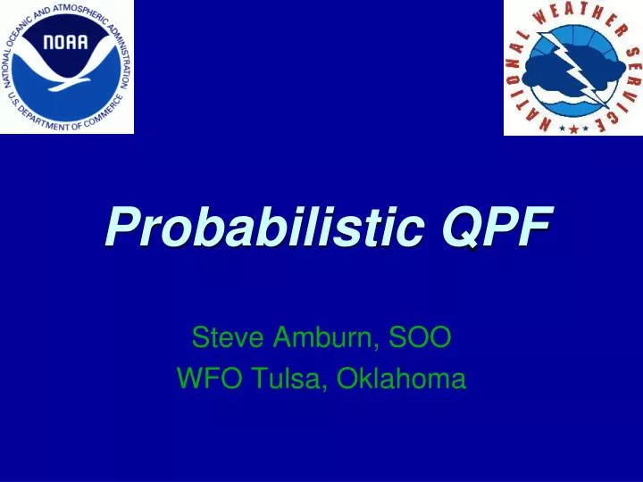 probabilistic qpf