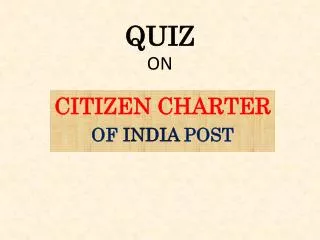 QUIZ ON