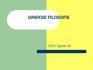 griekse filosofie