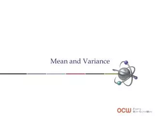Mean and Variance