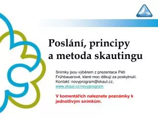 posl n principy a metoda skautingu