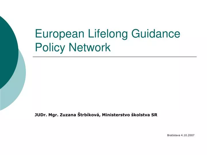 european lifelong guidance policy network
