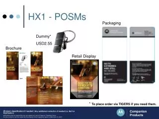 HX1 - POSMs