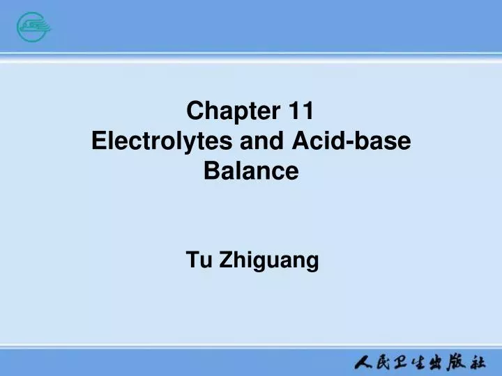 chapter 11 electrolytes and acid base balance