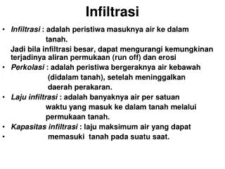 infiltrasi