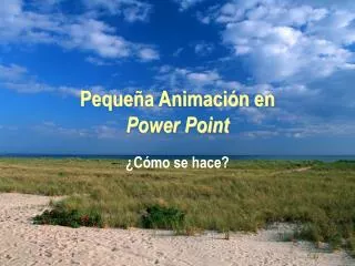 peque a animaci n en power point