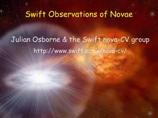 Swift Observations of Novae