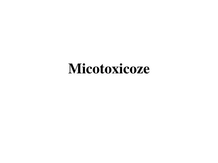 micotoxicoze