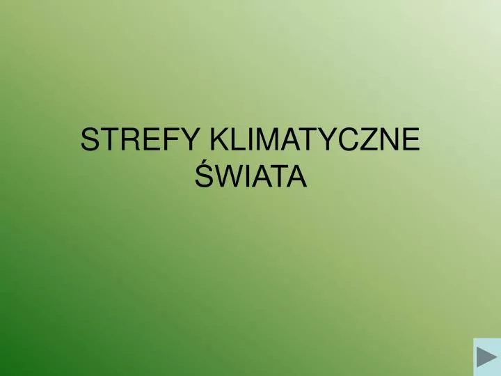 strefy klimatyczne wiata