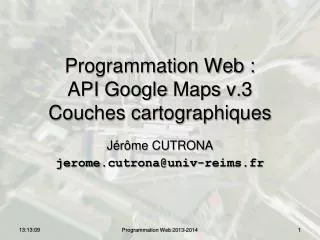 programmation web api google maps v 3 couches cartographiques