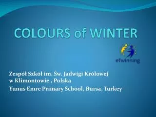 colours of winter