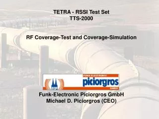 TETRA - RSSI Test Set TTS-2000 RF Coverage-Test and Coverage-Simulation