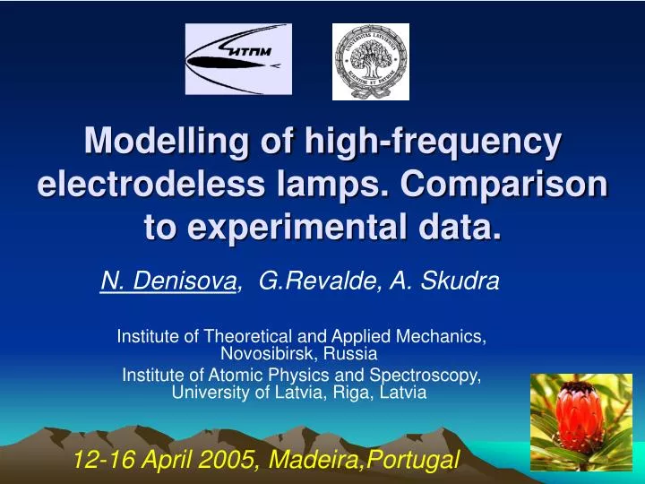 modelling of high frequency electrodeless lamps comparison to experimental data