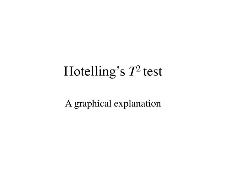 hotelling s t 2 test