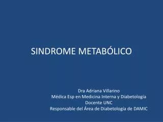 sindrome metab lico