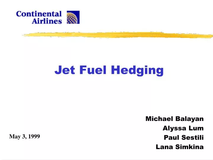 jet fuel hedging