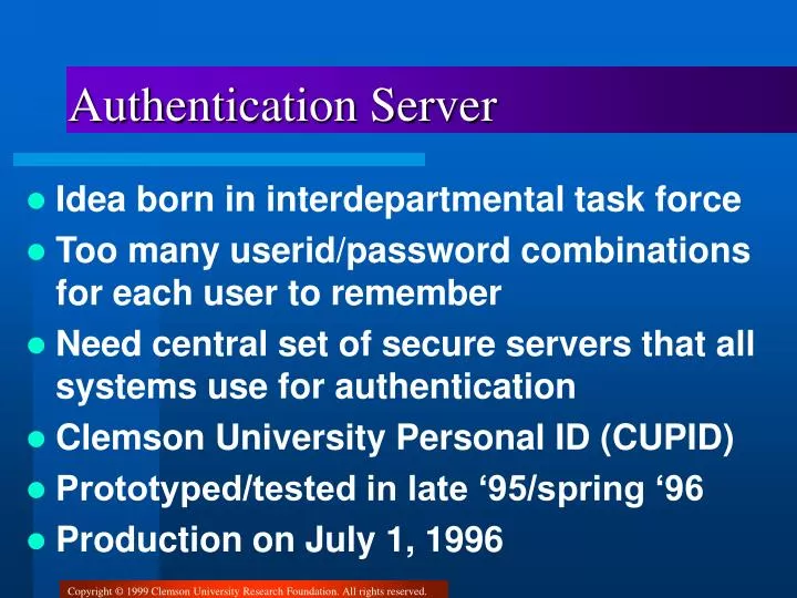 authentication server