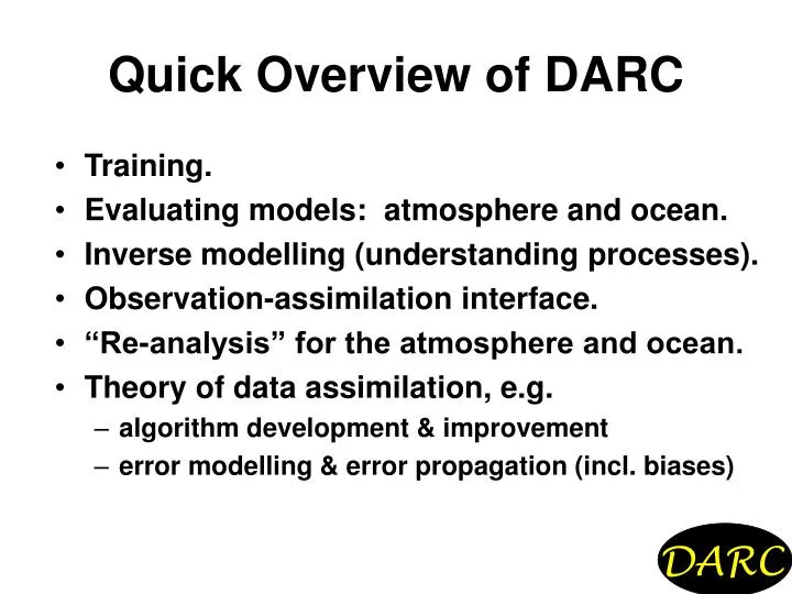 quick overview of darc