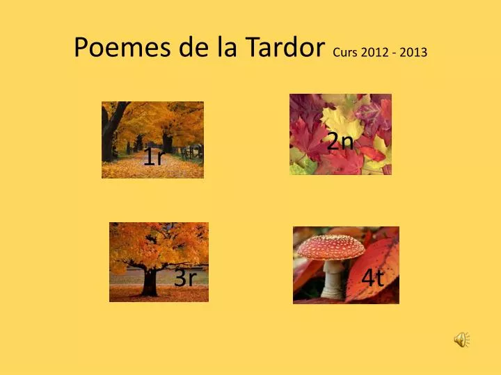poemes de la tardor curs 2012 2013