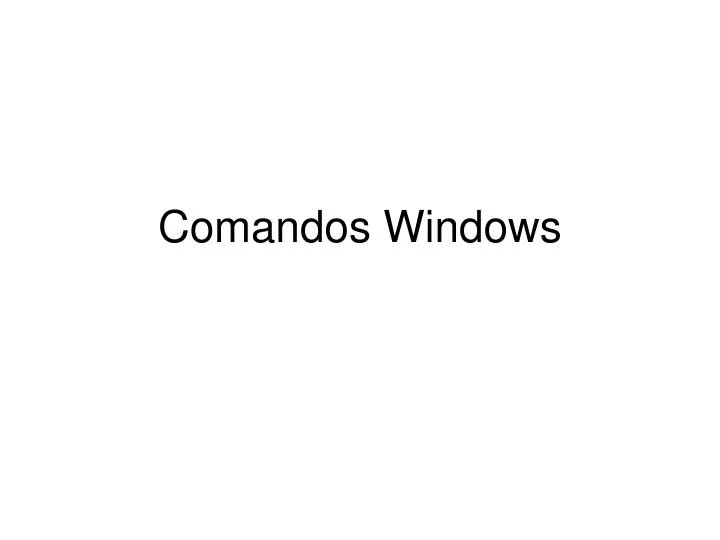 comandos windows