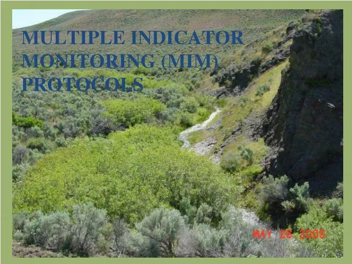 multiple indicator monitoring mim protocols