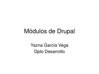m dulos de drupal
