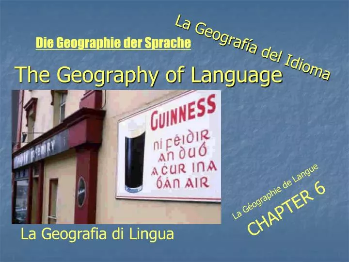 the geography of language