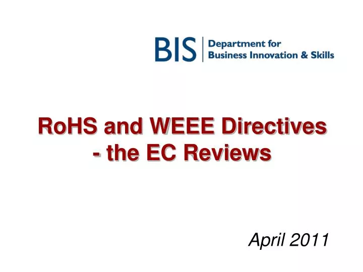 rohs and weee directives the ec reviews