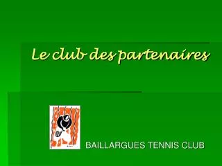 le club des partenaires