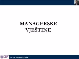 managerske vje tine