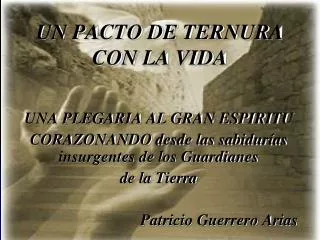 un pacto de ternura con la vida