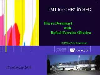 TMT for CHR v in SFC