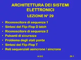 architettura dei sistemi elettronici