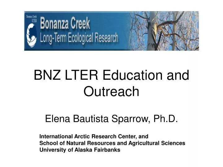 bnz lter education and outreach