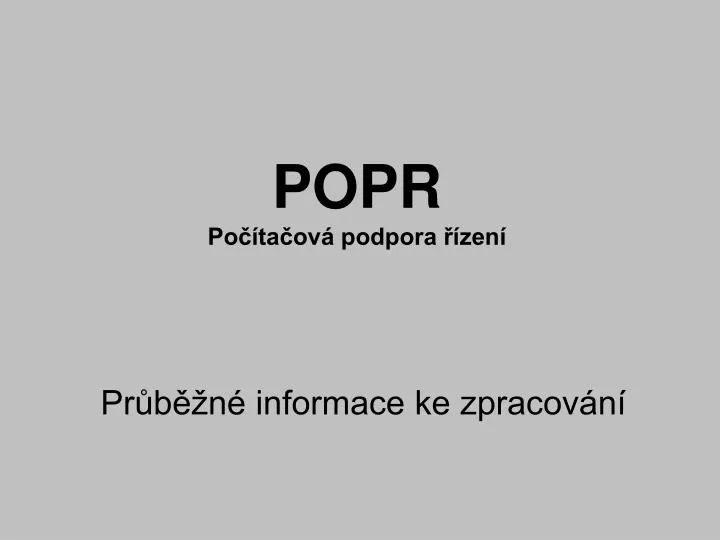 popr po ta ov podpora zen