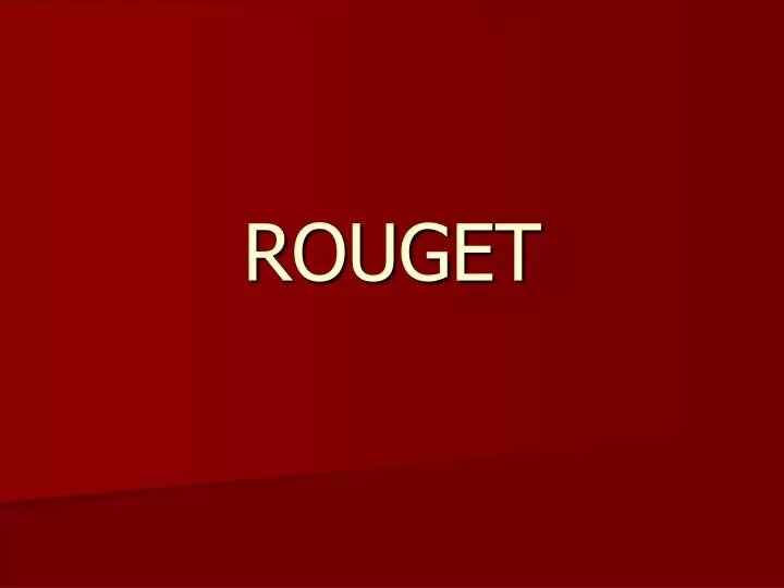 rouget