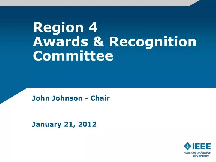 region 4 awards recognition committee