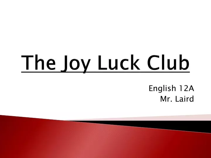 the joy luck club