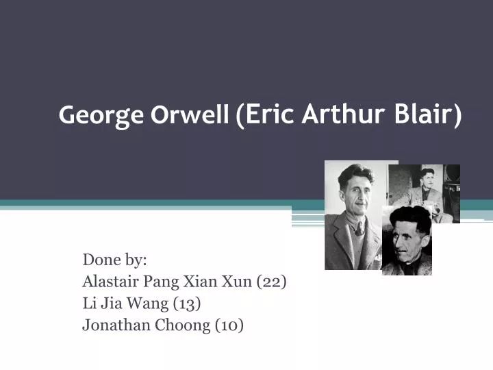 george orwell eric arthur blair