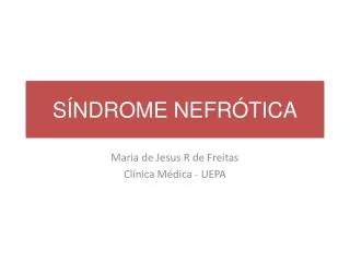 s ndrome nefr tica