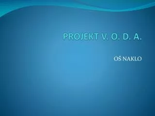 projekt v o d a