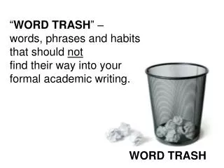 WORD TRASH