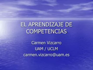 el aprendizaje de competencias