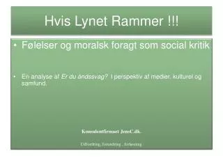 hvis lynet rammer