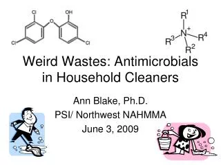 Weird Wastes: Antimicrobials in Household Cleaners