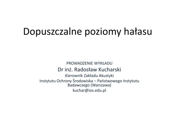 dopuszczalne poziomy ha asu