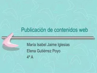 publicaci n de contenidos web
