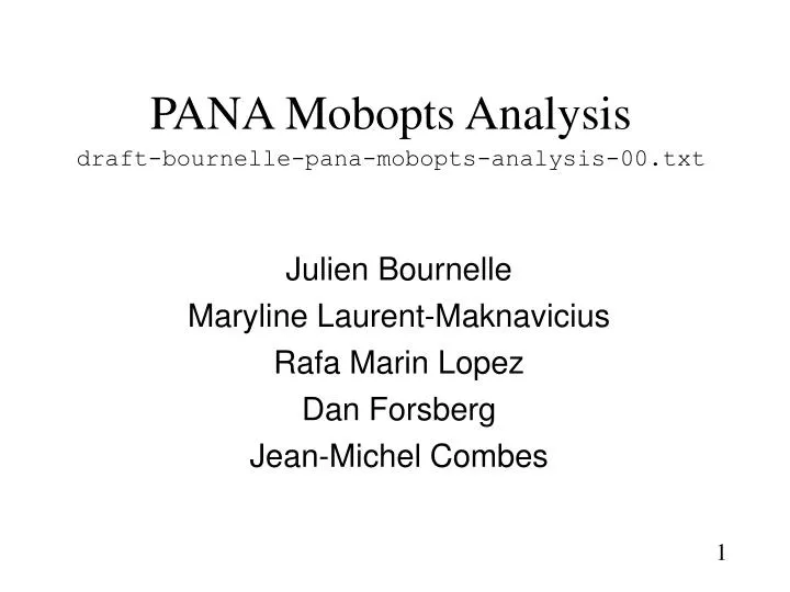 pana mobopts analysis draft bournelle pana mobopts analysis 00 txt